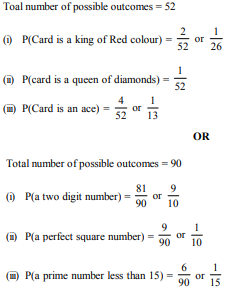 One card is drawn from a well-shuffled deck of 52 cards. Find the probability of getting